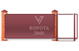Откатные ворота 2600×1800 ЗМК-7127