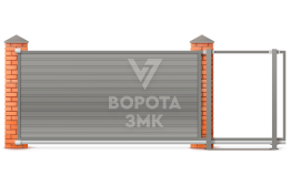 Выдвижные ворота 2500×3000 ЗМК-6891
