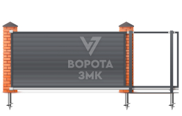 Автоматические ворота Faac 2100 x 3000 откатные ЗМК-7129