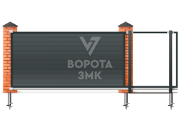 Алюминиевые откатные ворота Алютех 2250×2800 ЗМК-6865