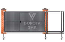 Откатные ворота механические 6 метров 6000×2600 ЗМК-8044