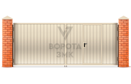 Оцинкованные ворота 1750×3000 ЗМК-5450