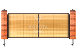Ворота двойные распашные 2500×2500 ЗМК-4916