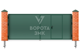 Ворота профильные распашные 1500×2250 ЗМК-5374