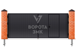 Ворота распашные Alutech 2000×1750 ЗМК-4748