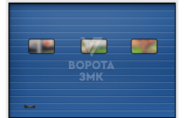 Ворота автоматические для гаража 2125×2750 секционные ЗМК-3441