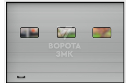 Ворота подъемно-поворотные на гараж 2750×2500 ЗМК-9795